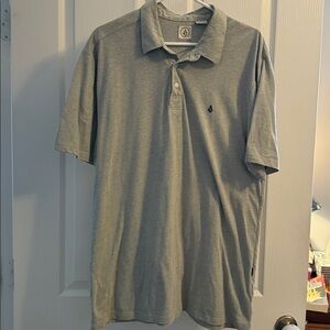 Volcom Gray Men’s Short Sleeve Polo Shirt XL